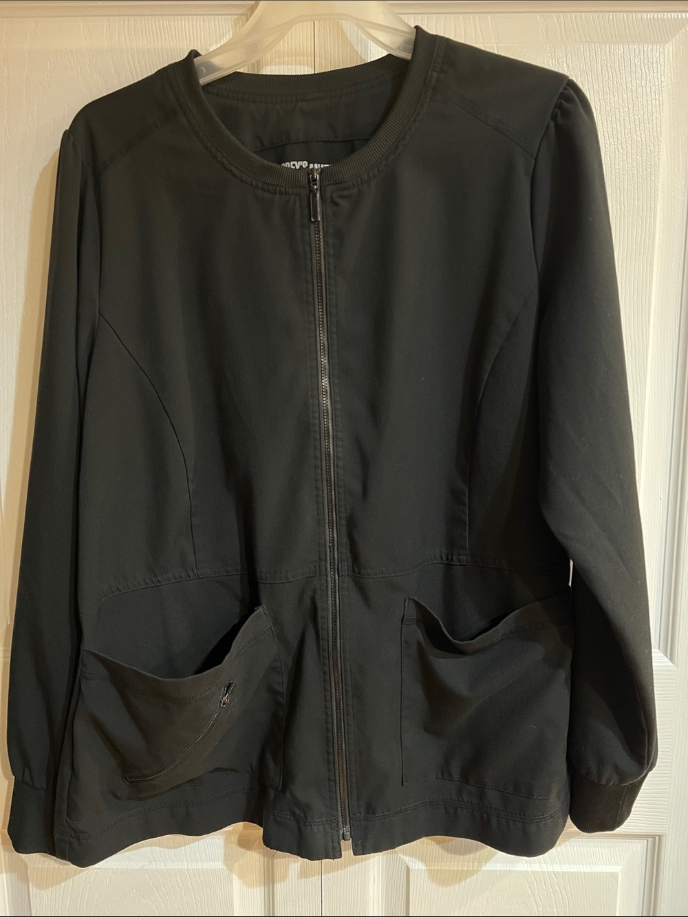 Grey's Anatomy Black Zip-Front Utility Jacket
